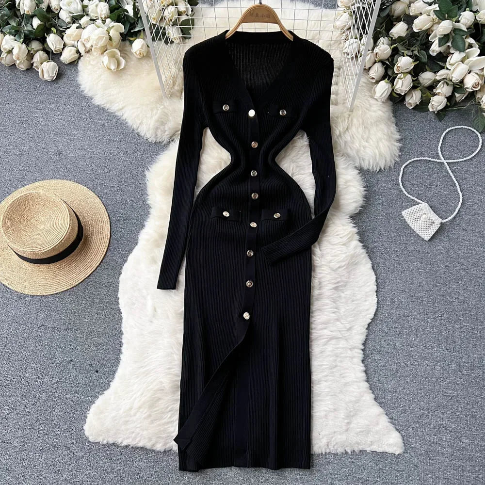 fitted lace wedding dress Amazon.com: Zyyfly Women Sexy Club Dress Long Sleeve Knit V Neck Solid Bodycon  Dress Black L : Clothing, Shoes & Jewelry main image 1
