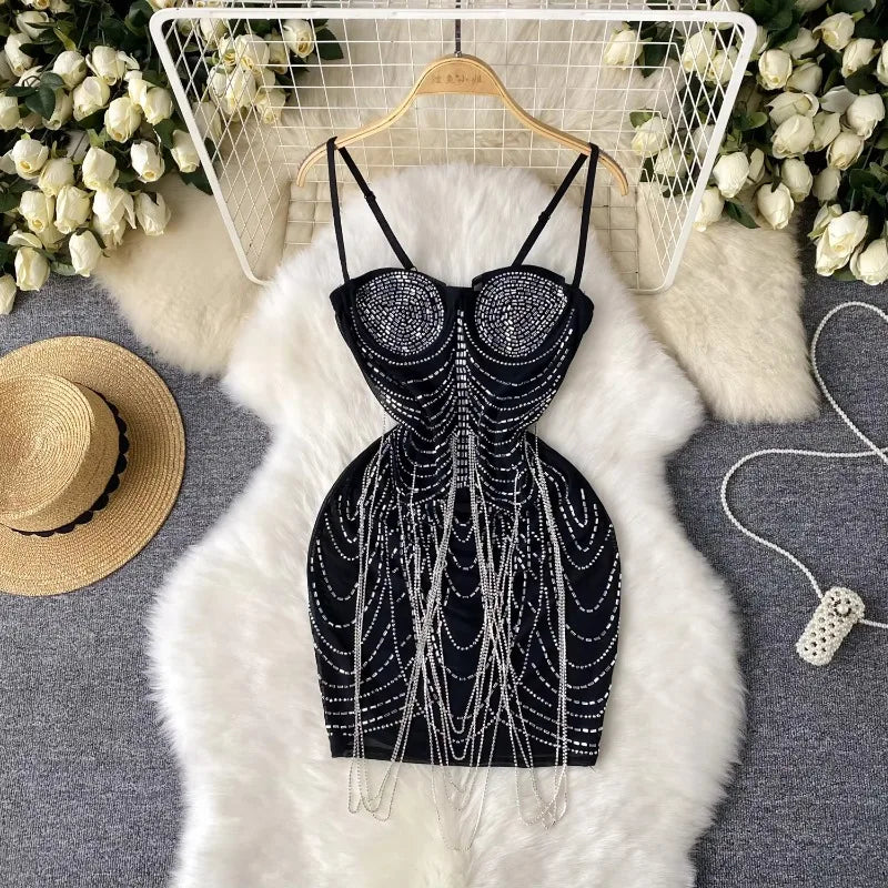 white christmas dresses Made To Order Chain Dress – MANFREDONIA.US main image 0