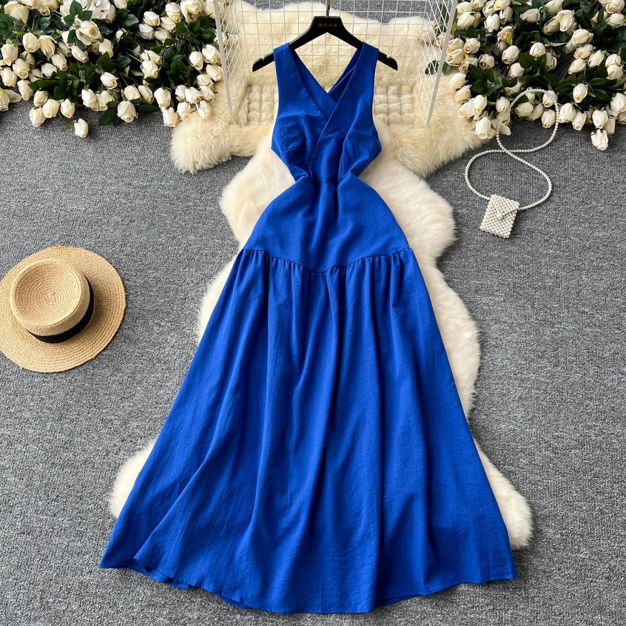 cobalt blue sleeveless dress Sophie Mini Dress Cobalt / XS