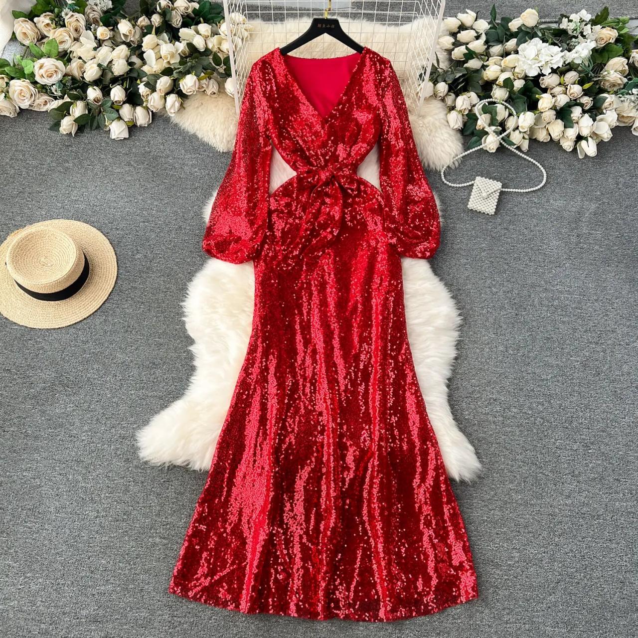 strapless open back dress Red One-Shoulder Evening Gown | Asymmetrical Formal Maxi Dress in Sculpting  Crepe for Weddings & Galas main image 0
