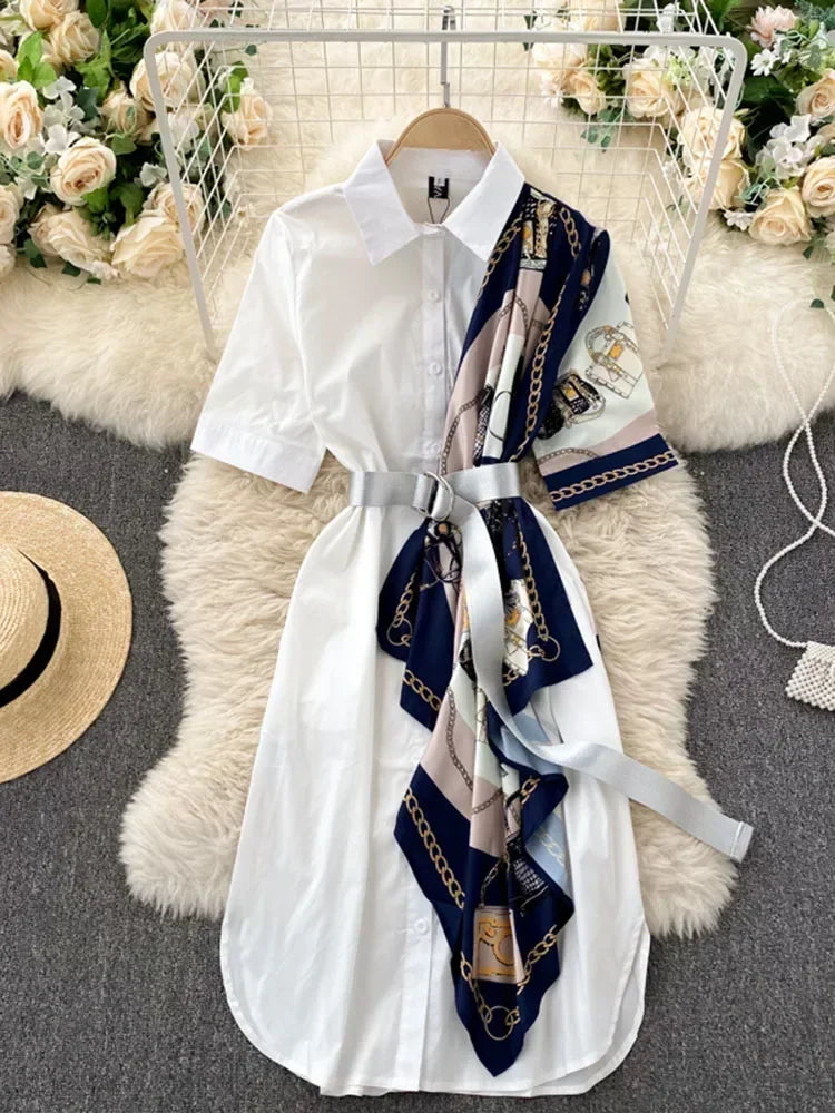 overlay shirt dress Women's Khaki Overlay Detail Long Sleeve Shirt Dress