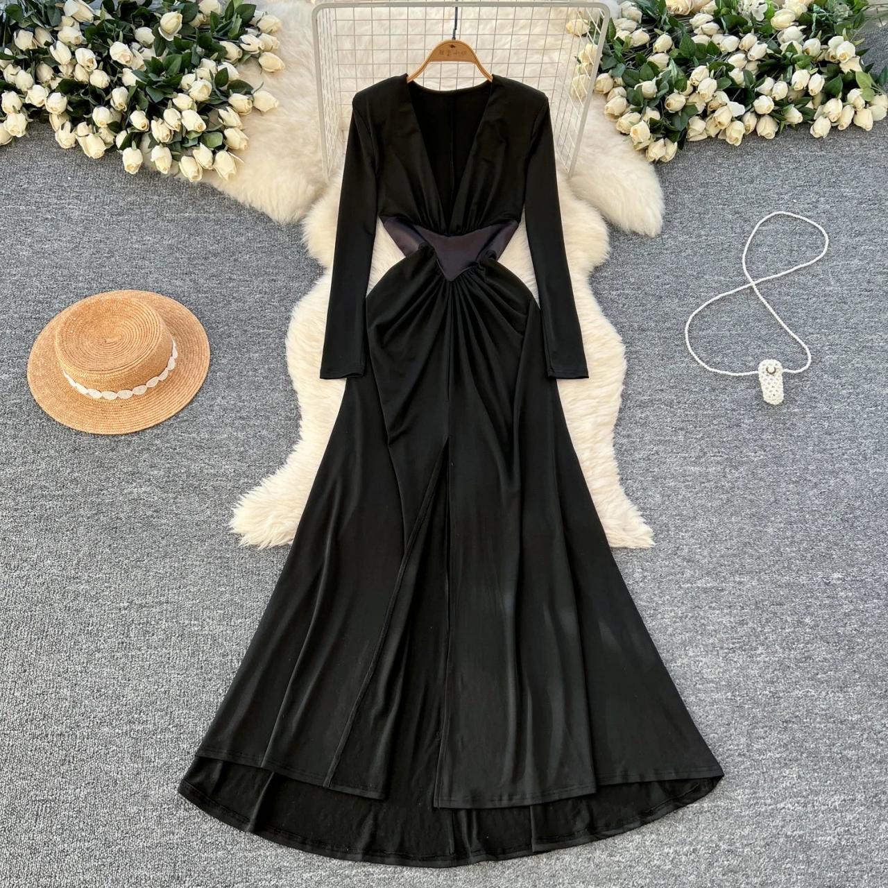 black wrap maxi dress plus size Plus Size Black Wrap Hi-Low Maxi Dress – Saluda Rose Boutique