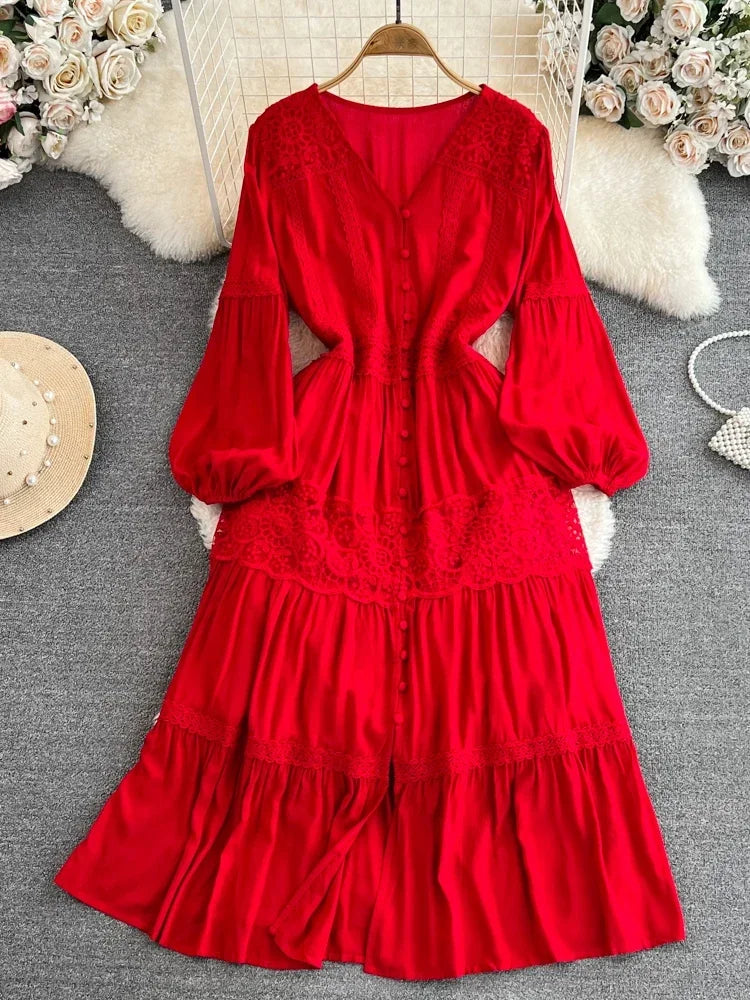 long sleeve flowy pink dress Elegant Chiffon Floor Length Flower Girl Dress with Long Sleeves main image 1
