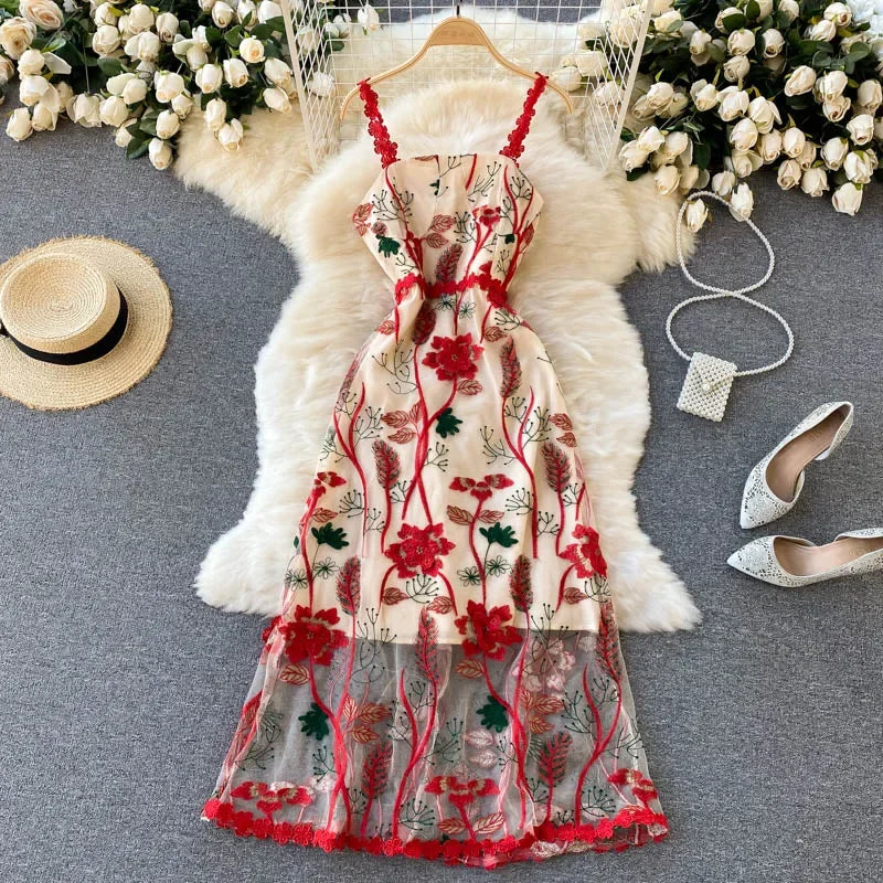 sachin and babi light blue dress Elegant Tulle Party Dress for Girls with 3D Floral Straps