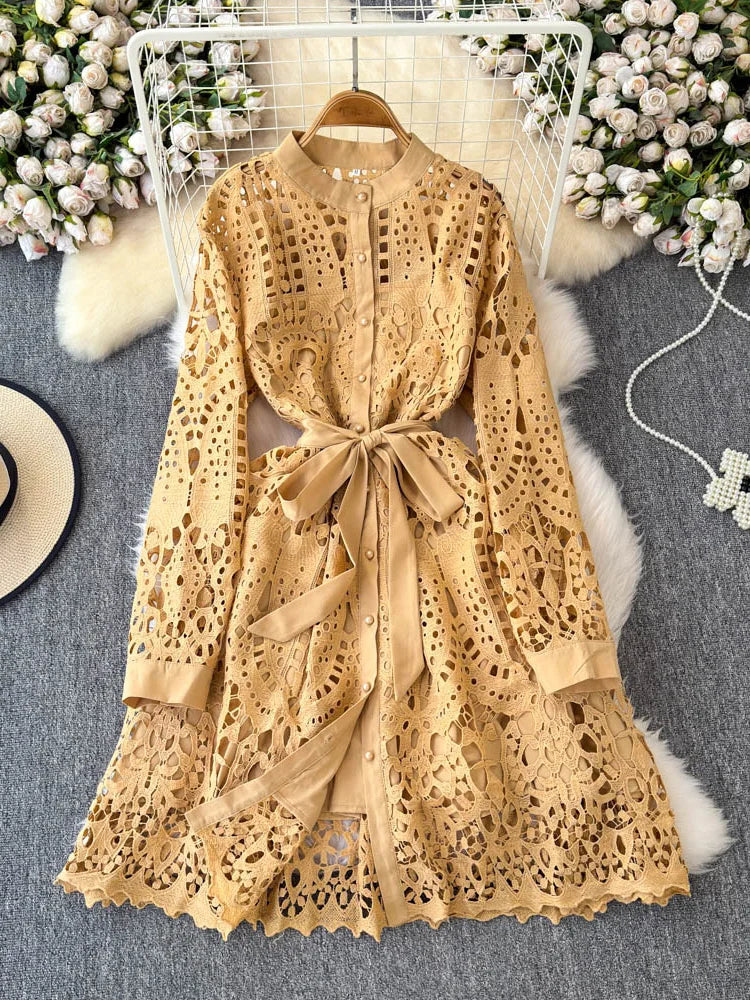 gold pleated long dress Glamorous Forever White Gold Button Detail Knitted Ruched Midi Dress main image 1