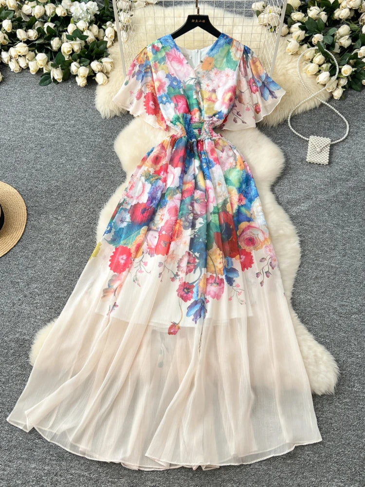 sachin and babi light blue dress Beauty Collector Banana Yellow Dress for Women Crewneck Short Sleeve Summer  Floral Flared Maxi Dress at Amazon Women's Clothing store