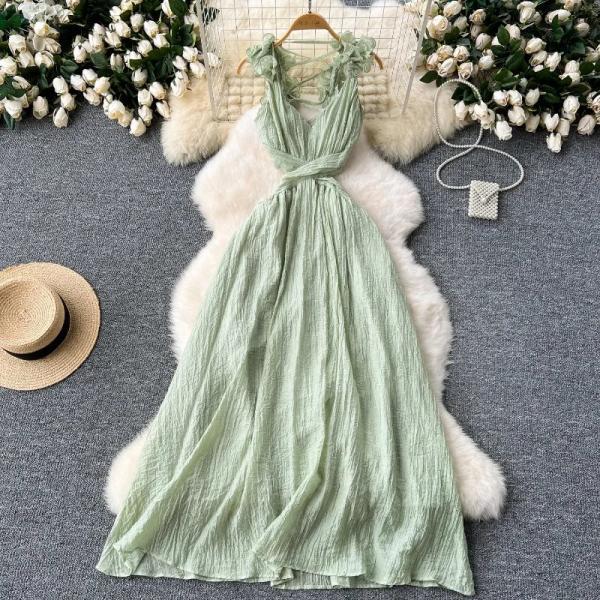 sachin and babi light blue dress Sexy Women Plus Size Sleeveless High Waist Irregular Hem Chiffon Halter  Dress Evening Party Beach Dresses Holiday Wear Sundress - Sexy O-Neck  Sleeveless Dresses and Knee-Length Dress price main image 0